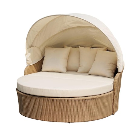 Cte Trading Outdoor Patio Furniture Canopy Daybed CTE1407BRBE